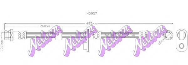 Тормозной шланг BROVEX-NELSON H5957