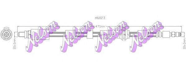 Тормозной шланг BROVEX-NELSON H6023