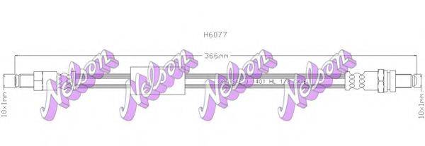 BROVEX-NELSON H6077 Тормозной шланг