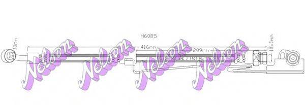 BROVEX-NELSON H6085 Тормозной шланг