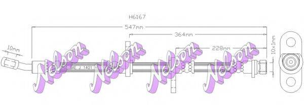 Тормозной шланг BROVEX-NELSON H6167