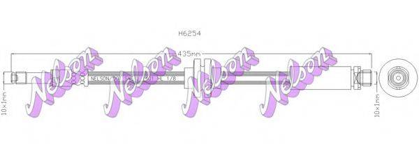 BROVEX-NELSON H6254 Тормозной шланг