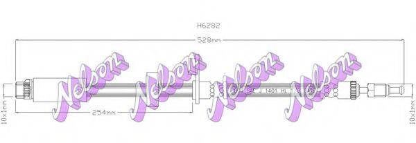 BROVEX-NELSON H6282 Тормозной шланг