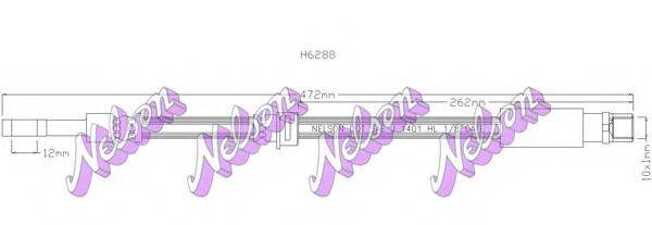 Тормозной шланг BROVEX-NELSON H6288