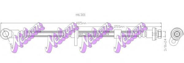 Тормозной шланг BROVEX-NELSON H6301