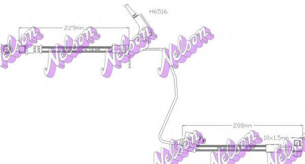 Тормозной шланг BROVEX-NELSON H6516