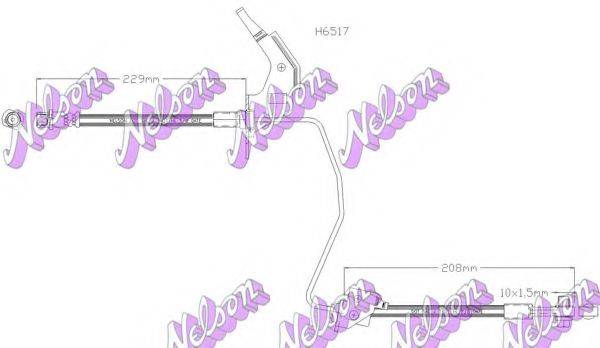 Тормозной шланг BROVEX-NELSON H6517