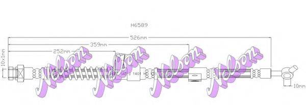 BROVEX-NELSON H6589 Тормозной шланг
