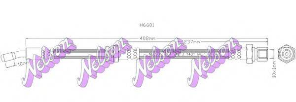 Тормозной шланг BROVEX-NELSON H6601