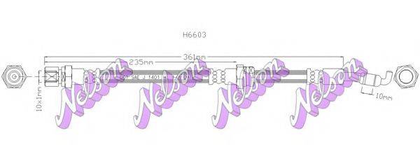 BROVEX-NELSON H6603 Тормозной шланг