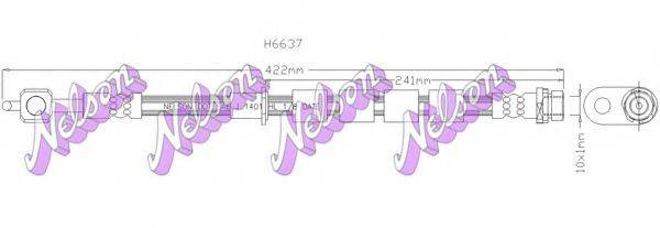 BROVEX-NELSON H6637 Тормозной шланг