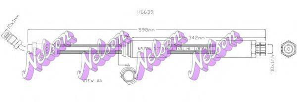 BROVEX-NELSON H6639 Тормозной шланг