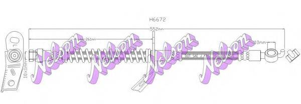 BROVEX-NELSON H6672 Тормозной шланг
