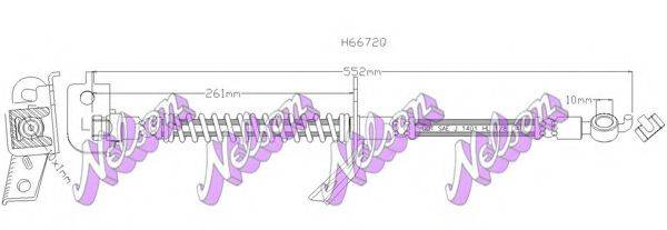 Тормозной шланг BROVEX-NELSON H6672Q