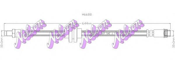 Тормозной шланг BROVEX-NELSON H6688