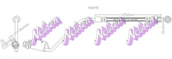 Тормозной шланг BROVEX-NELSON H6690