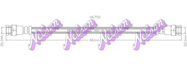 Тормозной шланг BROVEX-NELSON H6750
