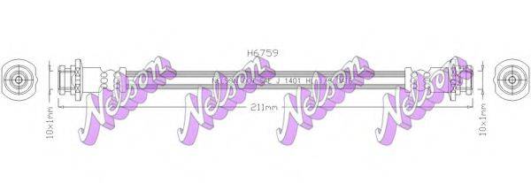 Тормозной шланг BROVEX-NELSON H6759