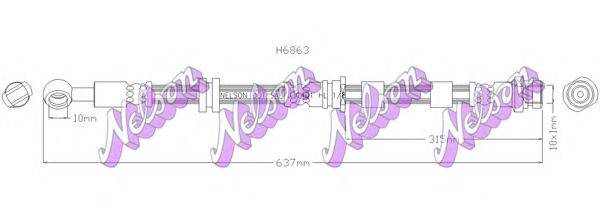 BROVEX-NELSON H6863 Тормозной шланг