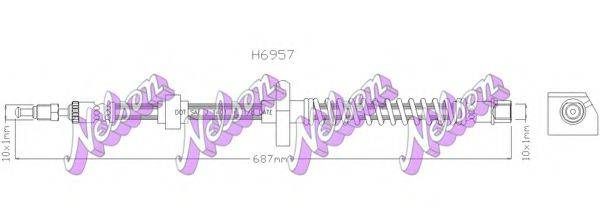 BROVEX-NELSON H6957 Тормозной шланг