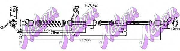 Тормозной шланг BROVEX-NELSON H7042
