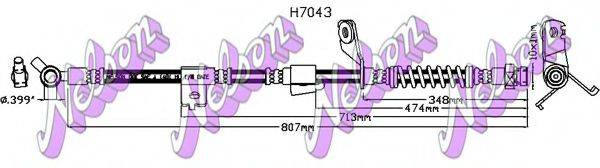 Тормозной шланг BROVEX-NELSON H7043