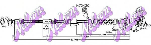 Тормозной шланг BROVEX-NELSON H7043Q