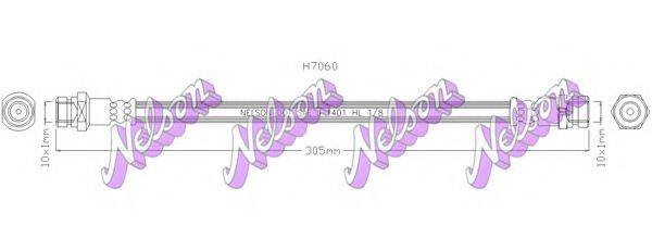 BROVEX-NELSON H7060 Тормозной шланг