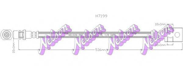 BROVEX-NELSON H7199 Тормозной шланг