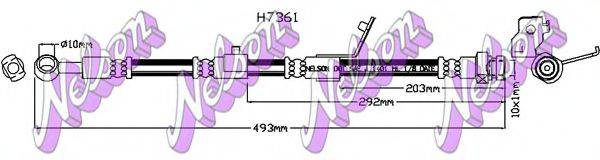 BROVEX-NELSON H7361 Тормозной шланг