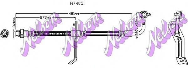 Тормозной шланг BROVEX-NELSON H7405