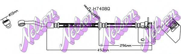 BROVEX-NELSON H7408Q Тормозной шланг