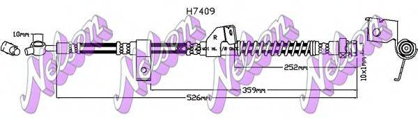 BROVEX-NELSON H7409 Тормозной шланг