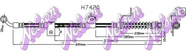 BROVEX-NELSON H7420 Тормозной шланг