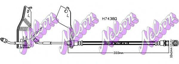 BROVEX-NELSON H7438Q Тормозной шланг