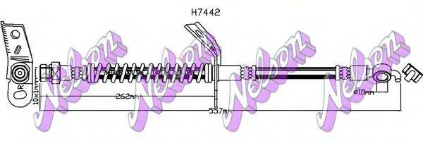 BROVEX-NELSON H7442 Тормозной шланг