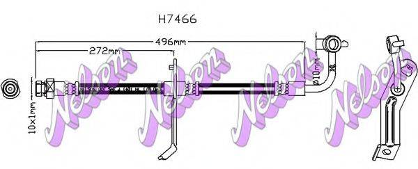 Тормозной шланг BROVEX-NELSON H7466