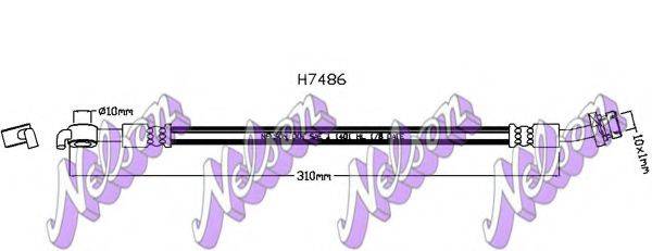 Тормозной шланг BROVEX-NELSON H7486