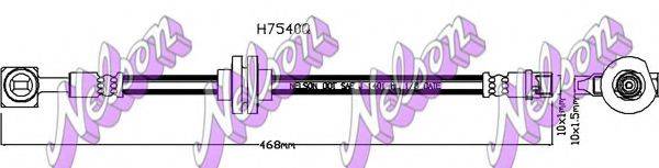 Тормозной шланг BROVEX-NELSON H7540Q