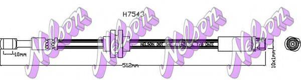 Тормозной шланг BROVEX-NELSON H7543