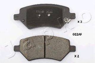 JAPKO 50022 Комплект тормозных колодок, дисковый тормоз