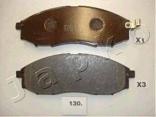 Комплект тормозных колодок, дисковый тормоз JAPKO 50130