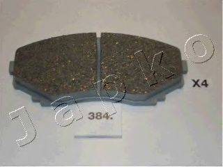 Комплект тормозных колодок, дисковый тормоз JAPKO 50384