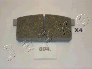 Комплект тормозных колодок, дисковый тормоз JAPKO 50894