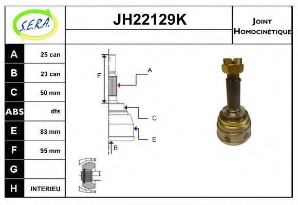 SERA JH22129K Шарнирный комплект, приводной вал