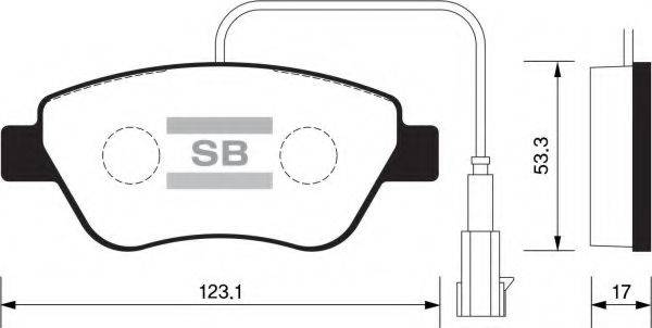 Комплект тормозных колодок, дисковый тормоз FI.BA FBP1201