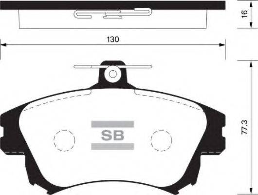 Комплект тормозных колодок, дисковый тормоз FI.BA FBP1530