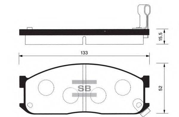 Комплект тормозных колодок, дисковый тормоз FI.BA FBP1044