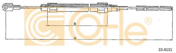 Трос, стояночная тормозная система COFLE 10.4131