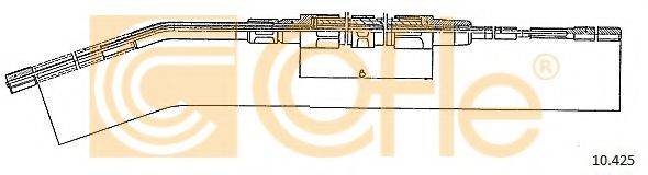 COFLE 10425 Трос, стояночная тормозная система